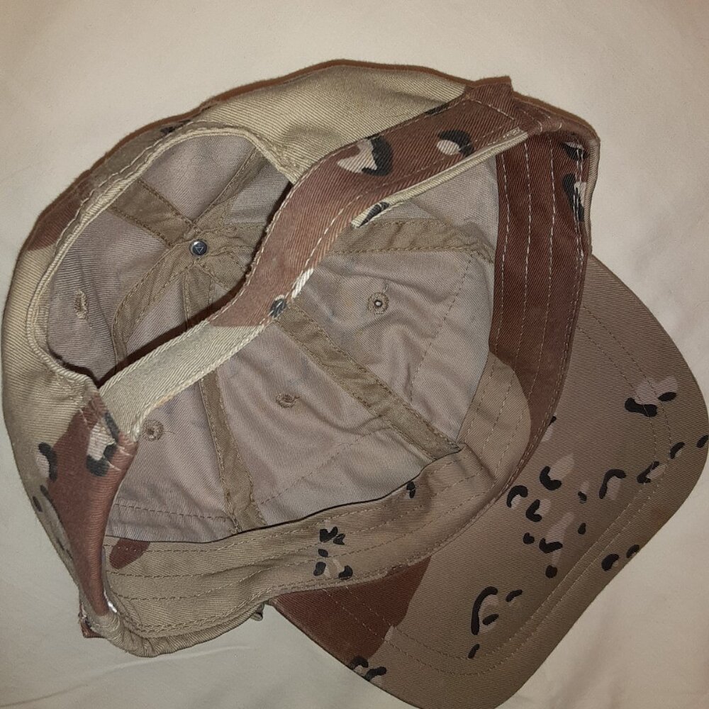 Desert Camouflage Baseball Cap Hat Lid Cover * 3 Pockets! * EUC * NOT USGI * - Picture 5 of 10